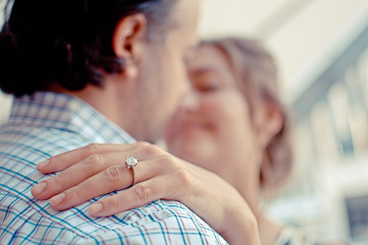 A couple dancing in a sweet mode